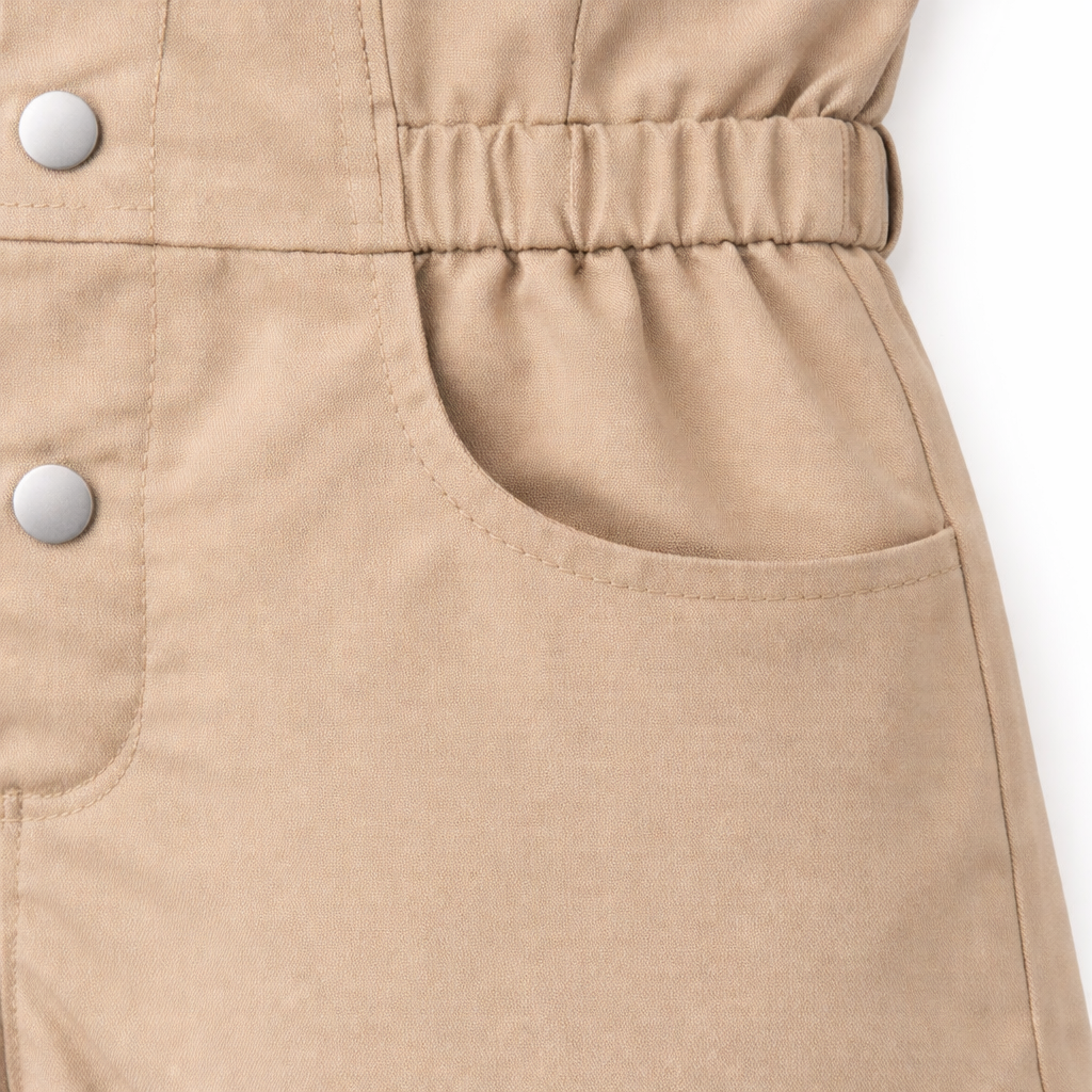 Sandstone Bow Utility Romper