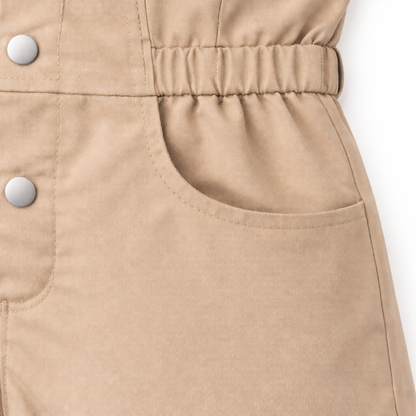 Sandstone Bow Utility Romper