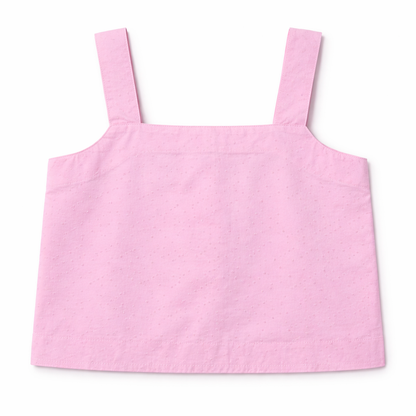 Pink Strap Top & Skirt Set
