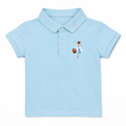 girl Embroidered Polo Tee