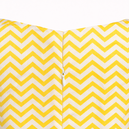 Sunshine Zigzag Flare Dress