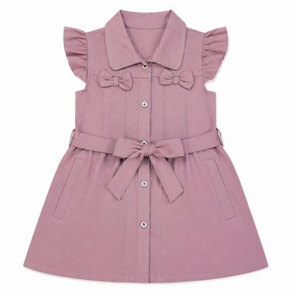 Dusty Rose Bow Dress