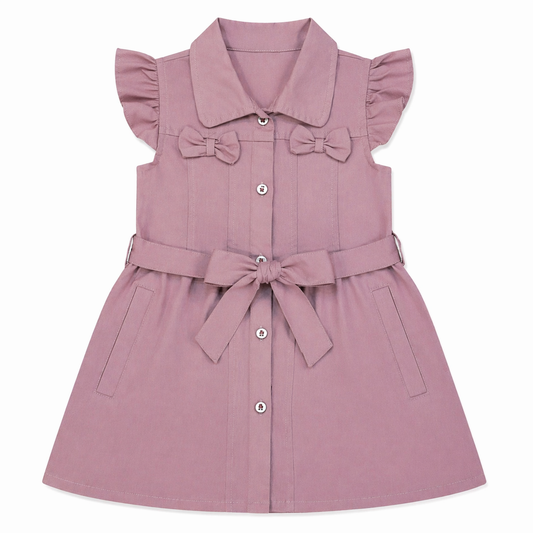 Dusty Rose Bow Dress