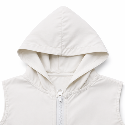 white Cargo Hoodie Co-ord Set