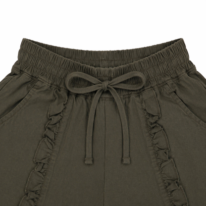 Ruffle Trim Shorts