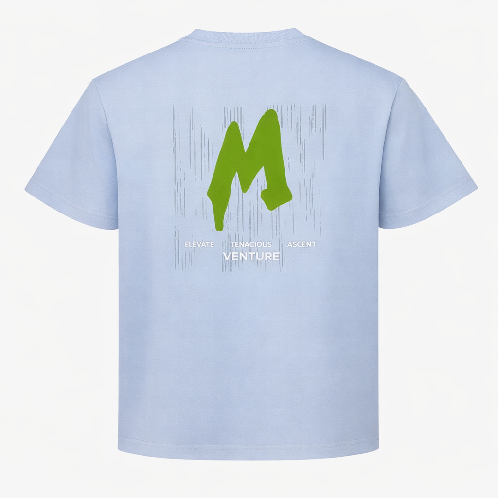 Light Blue “M Venture” Graphic T-Shirt