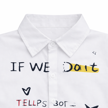 Minimal Scribble Graphic Shirt