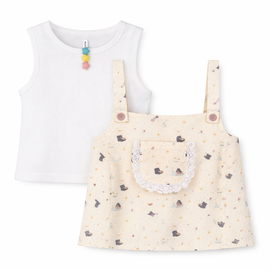 Pinafore & Tank Set
