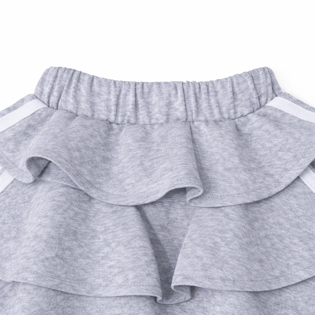 Grey Fashion Skirt Coord Set