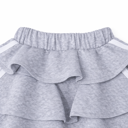 Grey Fashion Skirt Coord Set
