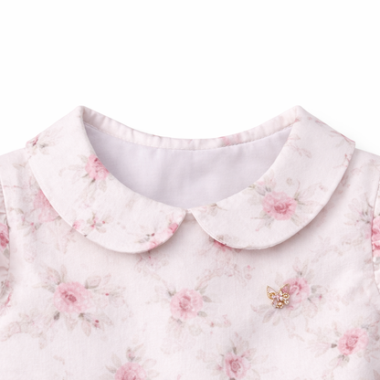Pink Floral Bow Dress