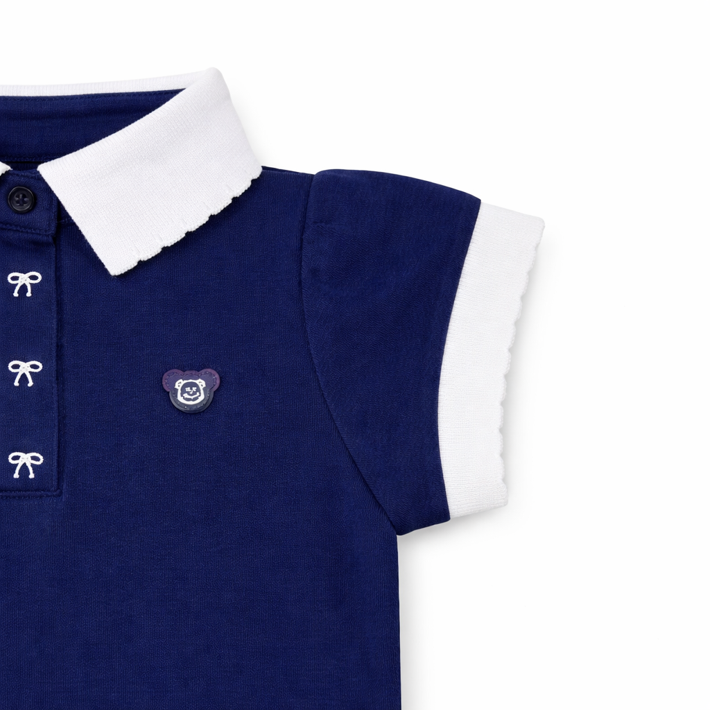 Classic Blue Collar Polo Tee