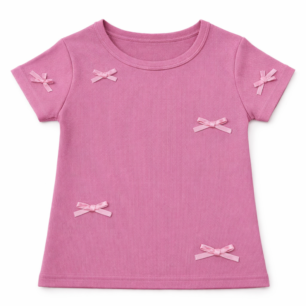 Applique Bow Detail Top