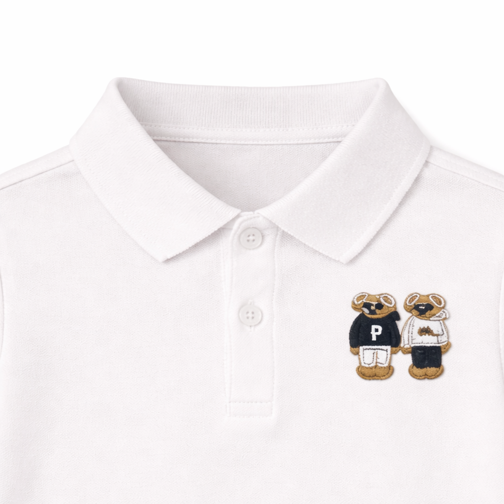 Cute Embroidered Polo Shirt