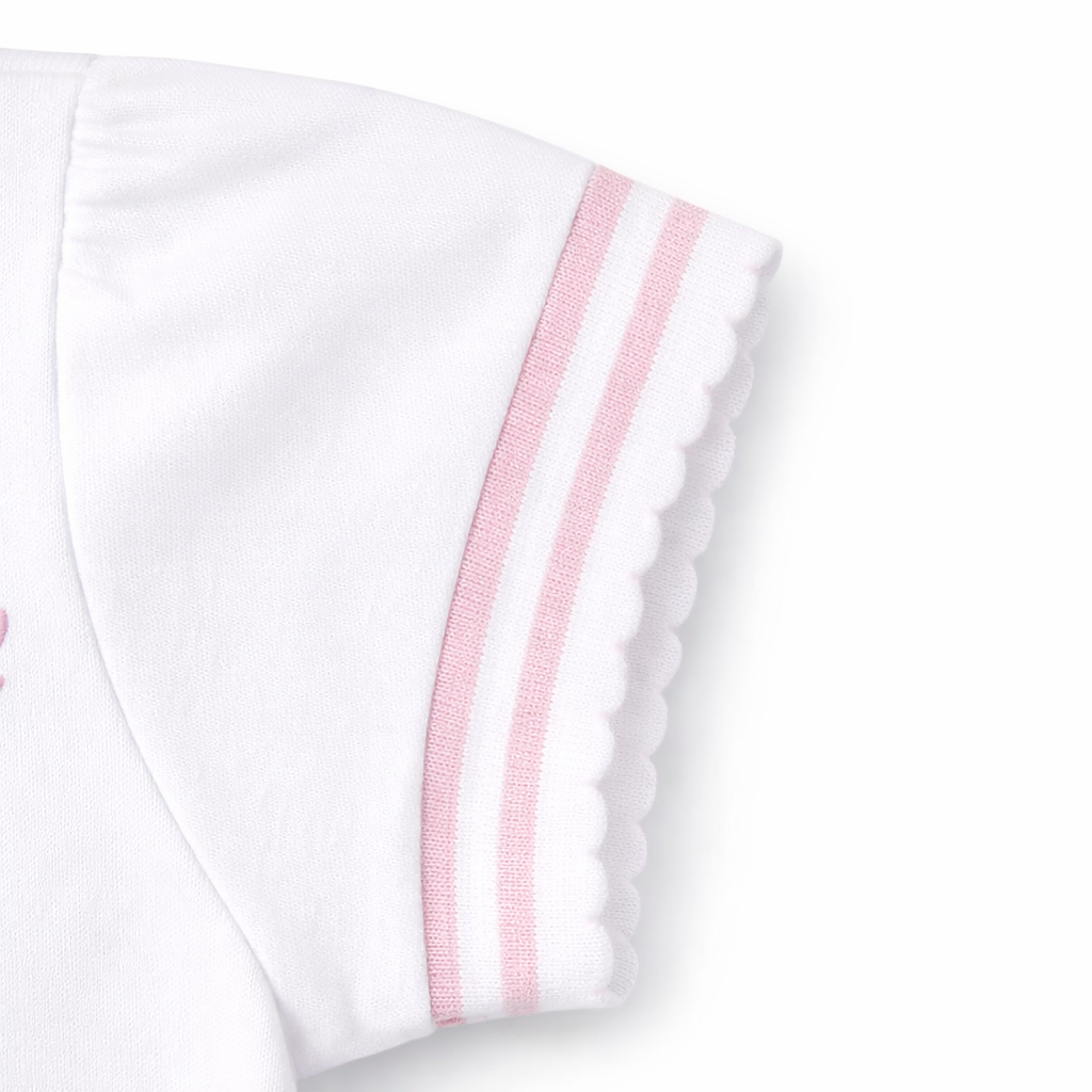 'Beautiful' white polo tee