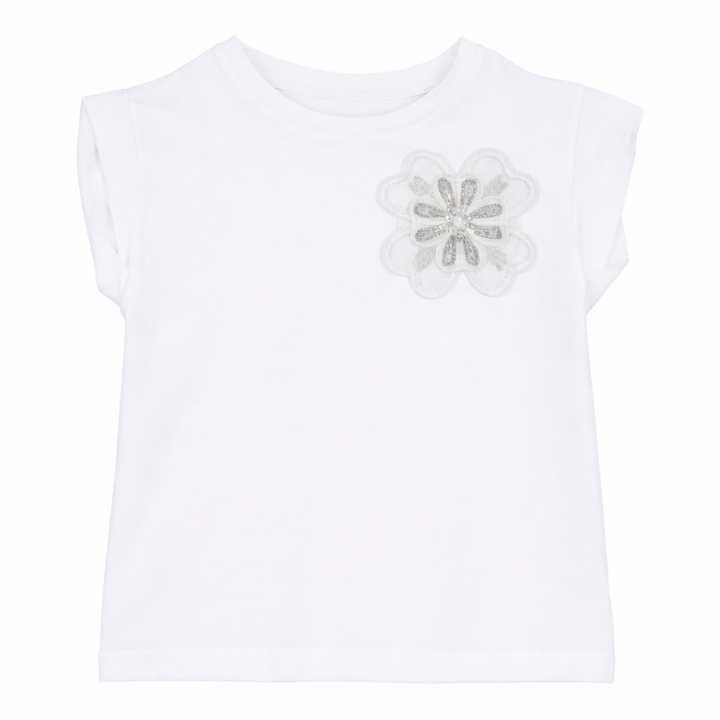 Classic Floral Appliqué Tee