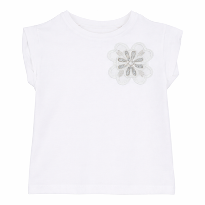 Classic Floral Appliqué Tee