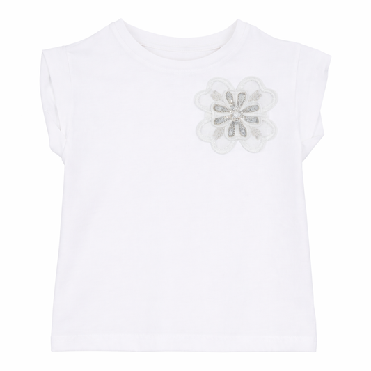 Classic Floral Appliqué Tee