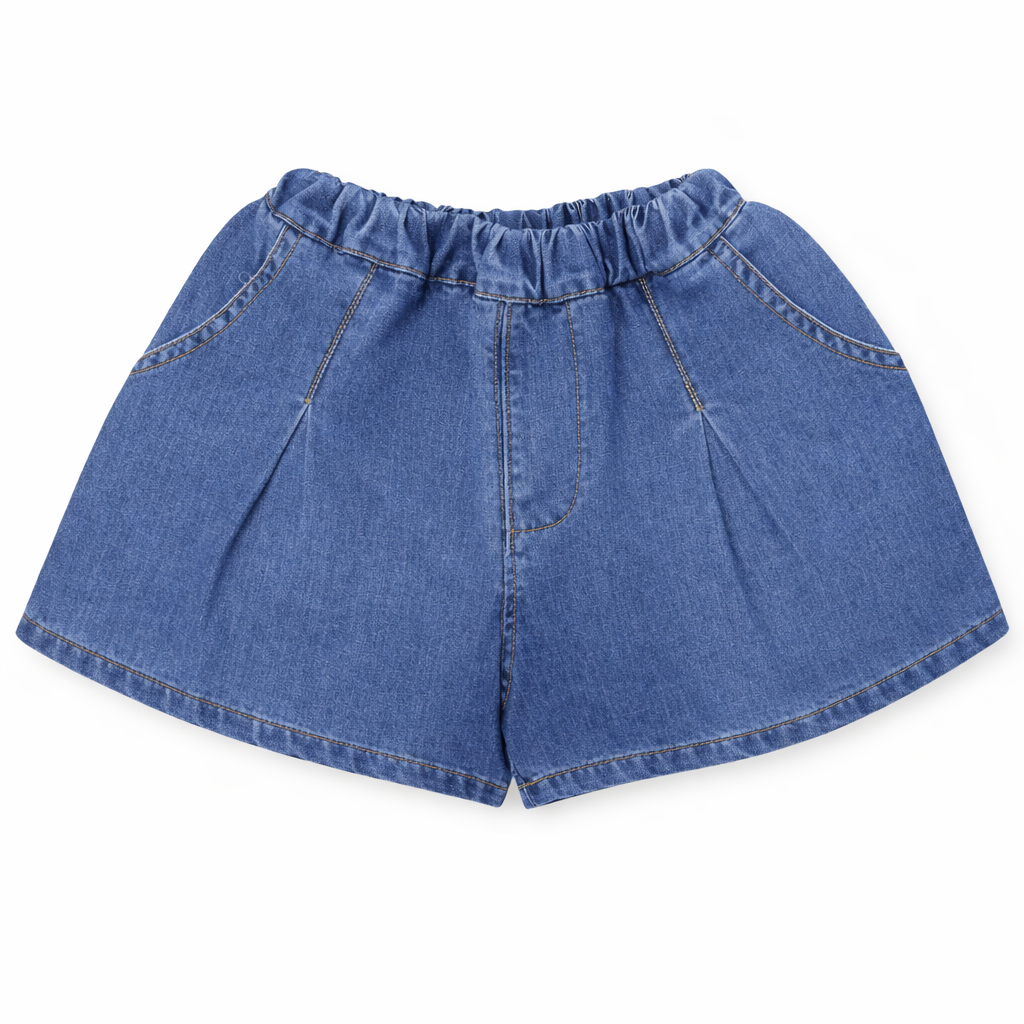 Denim Frill Sleeve Coord Set
