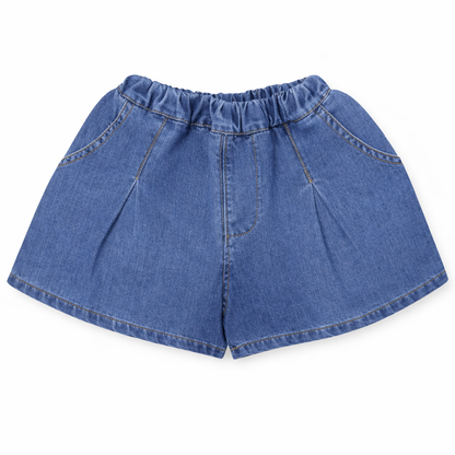 Denim Frill Sleeve Coord Set
