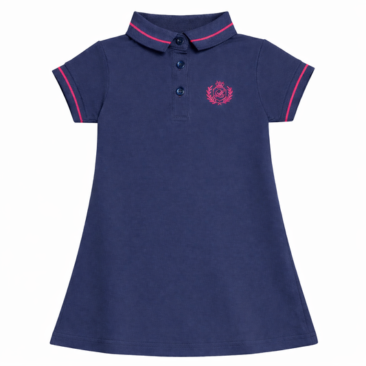 Navy Royal Crest Polo Dress