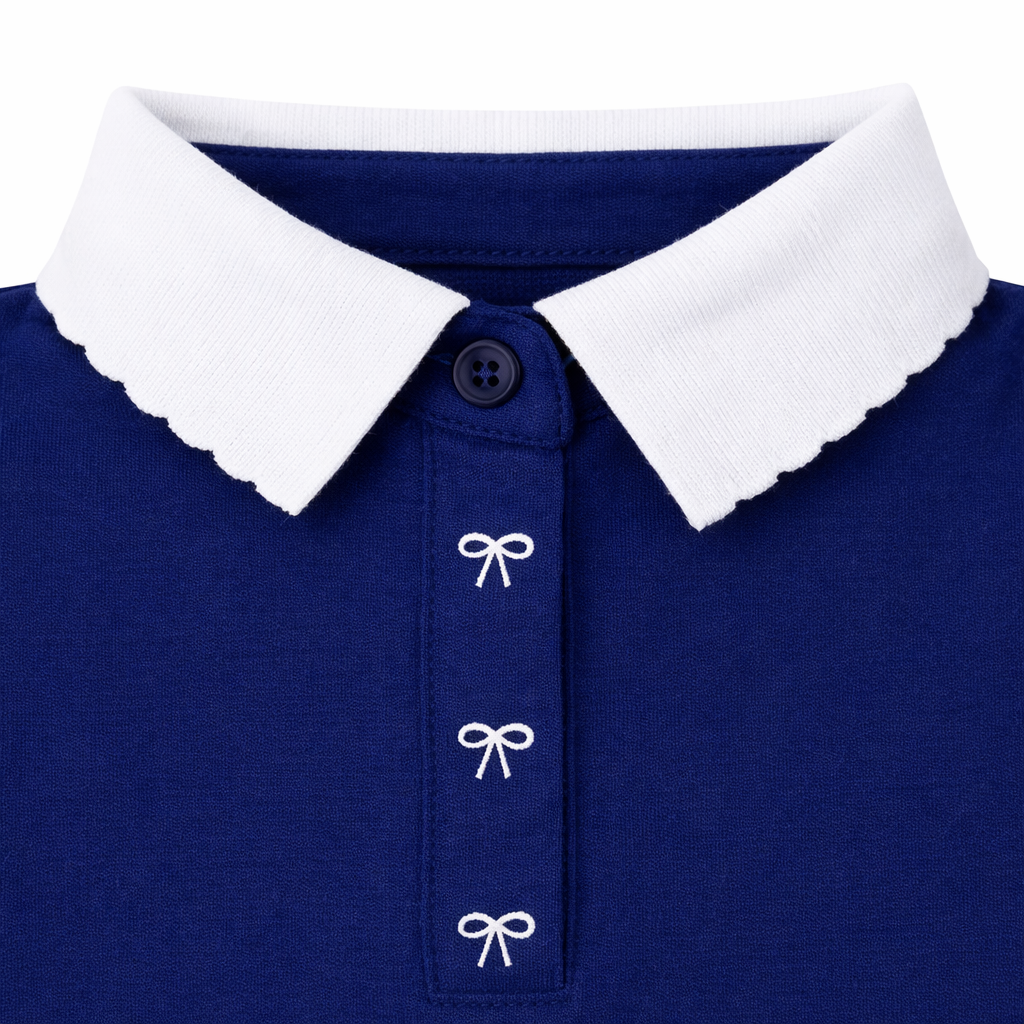 Classic Blue Collar Polo Tee