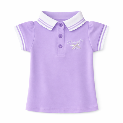'Beautiful' purple Polo Tee