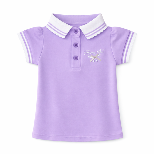 'Beautiful' purple Polo Tee