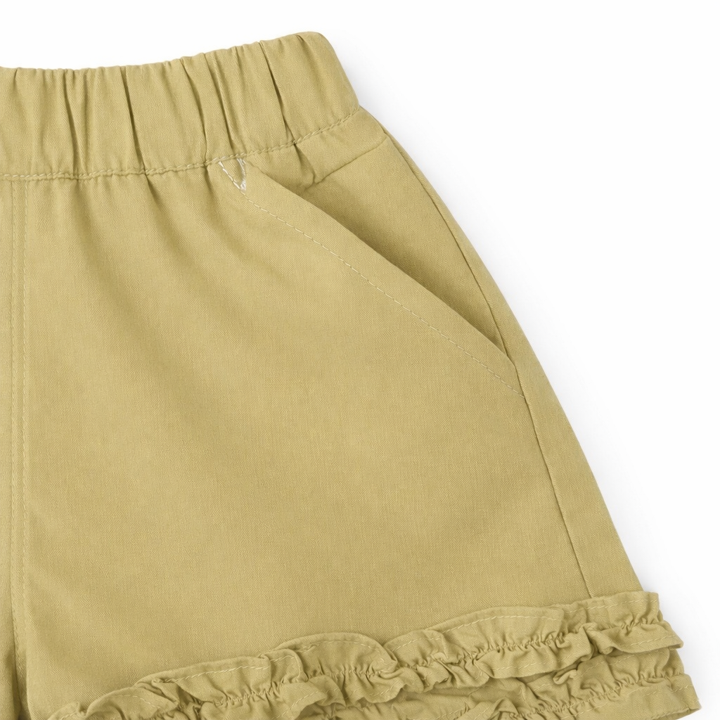Olive Ruffle Coord Set