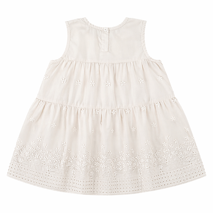 Ivory Lace Tiered Dress