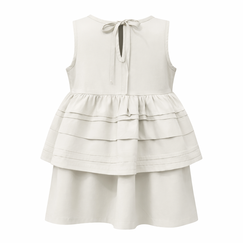 ⁠Layered Frill Sleeveless Dress