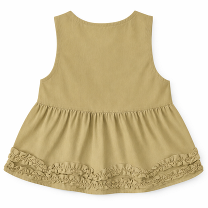 Olive Ruffle Coord Set