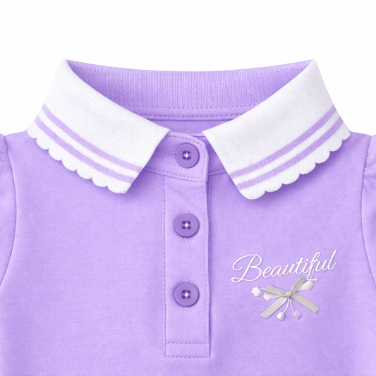 'Beautiful' purple Polo Tee