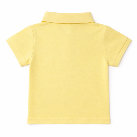 girl Embroidered yellow Polo Tee