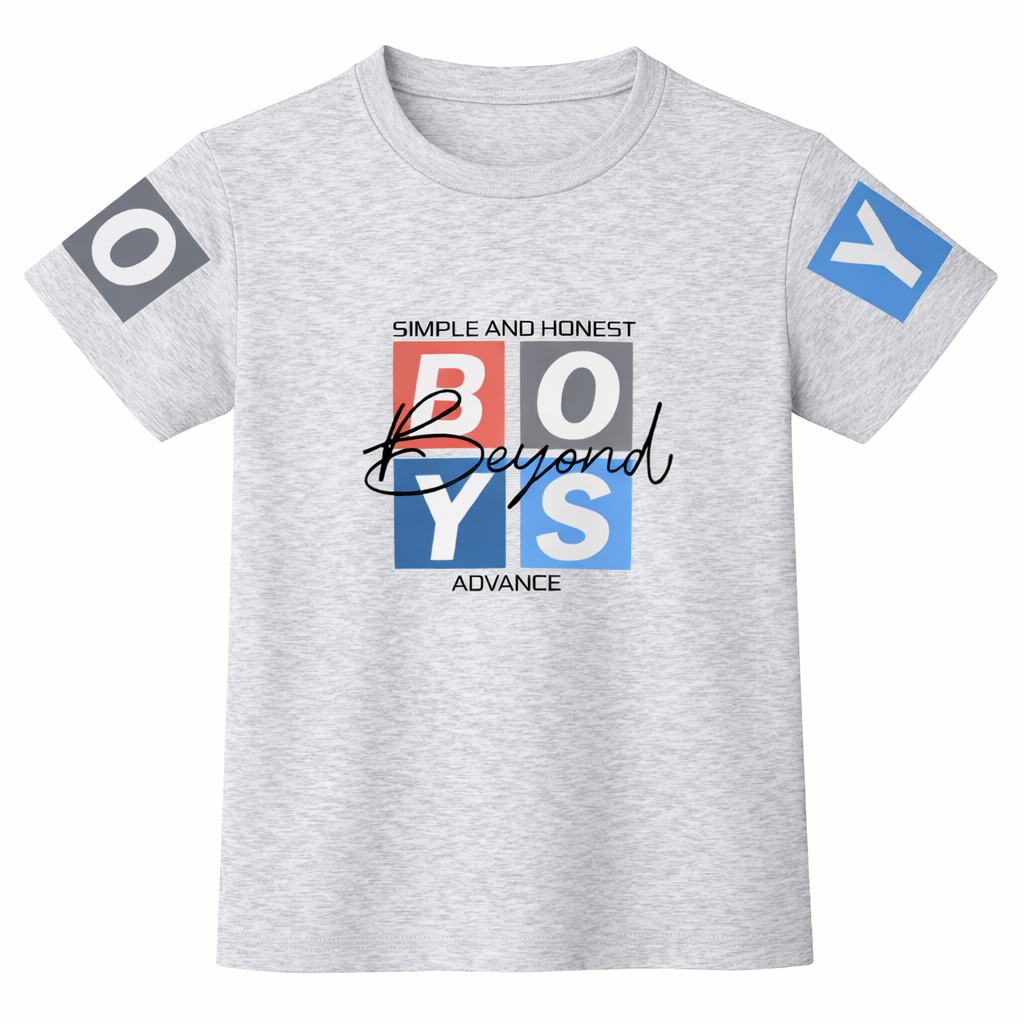 Grey “Boys Beyond” Graphic T-Shirt