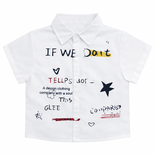 Minimal Scribble Graphic Shirt