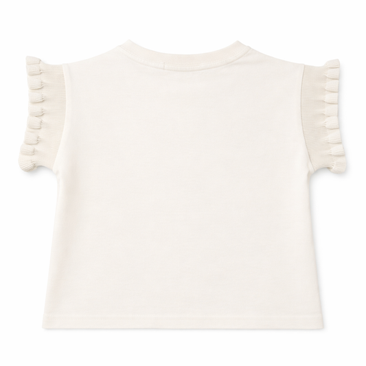 ivory Bloom Appliqué Tee