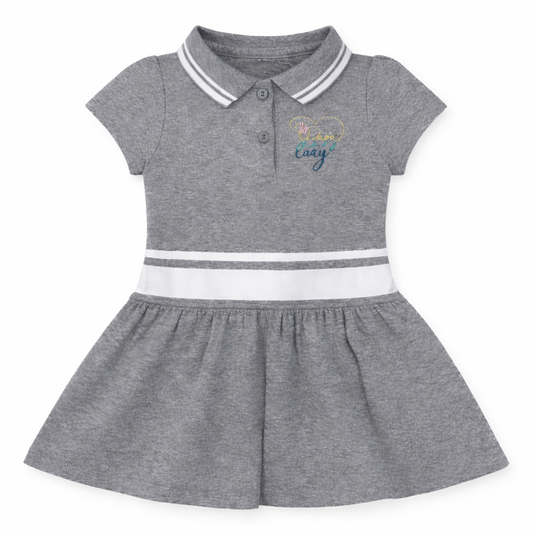 Grey Polo Style Dress