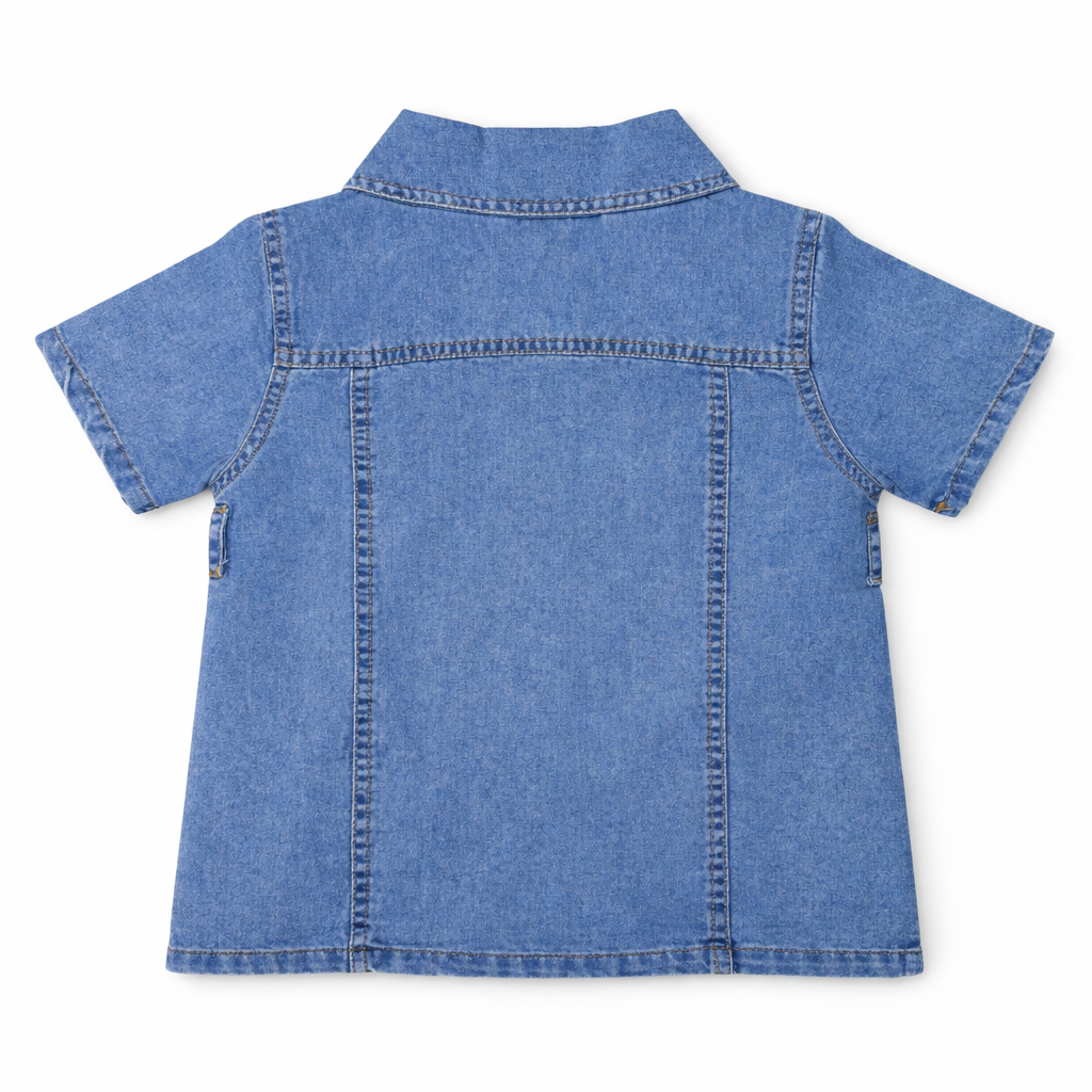 Denim Belted Shirt