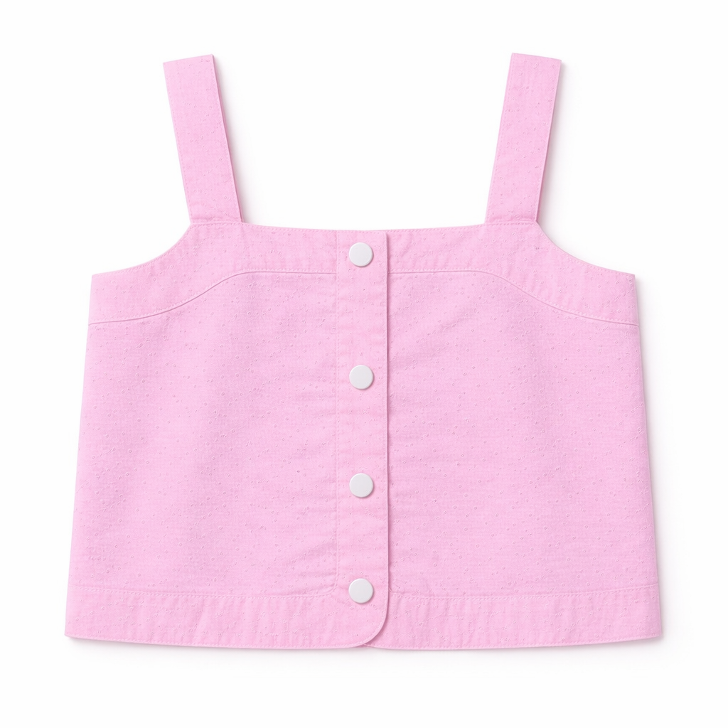 Pink Strap Top & Skirt Set