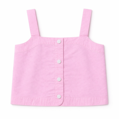 Pink Strap Top & Skirt Set