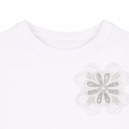 Classic Floral Appliqué Tee