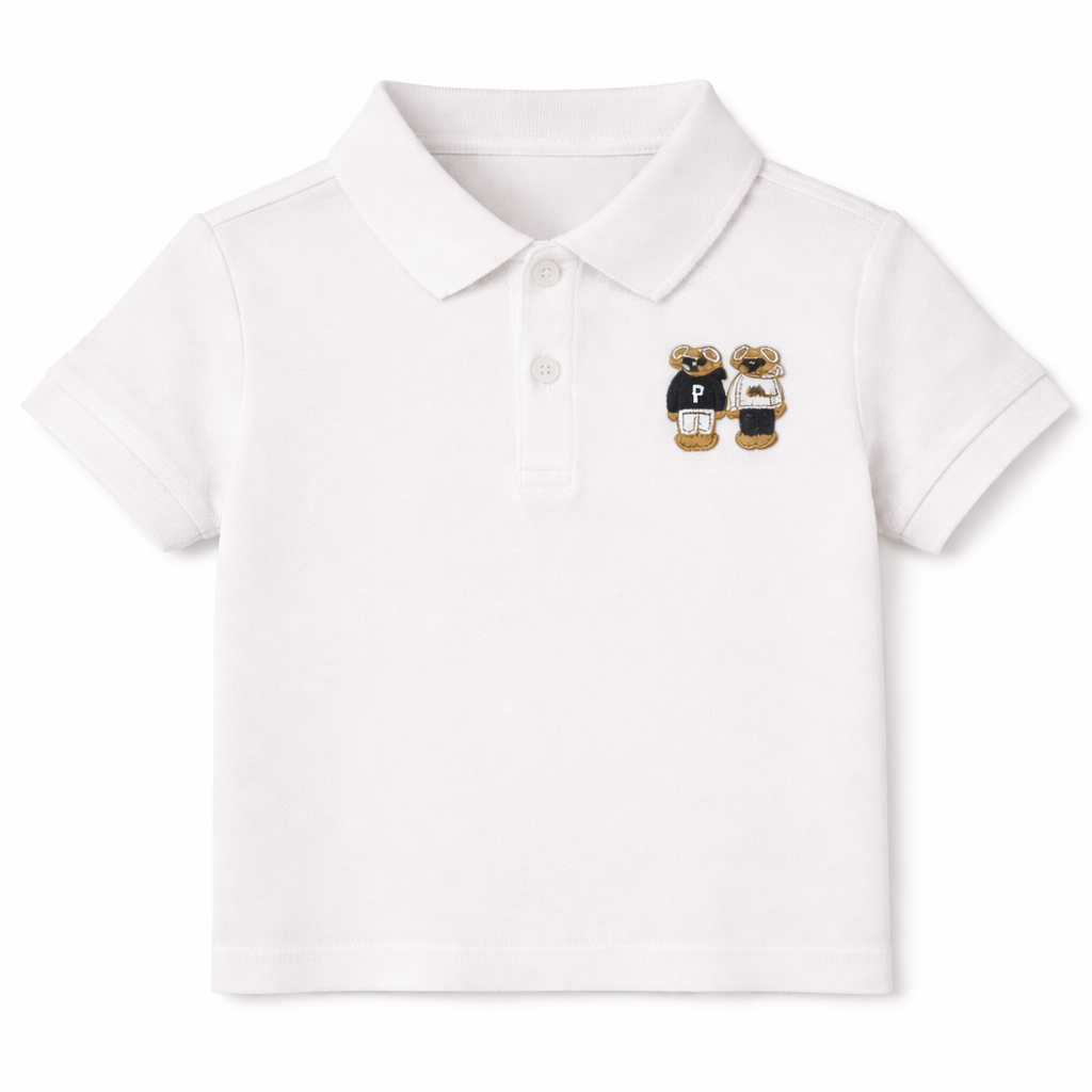 Cute Embroidered Polo Shirt