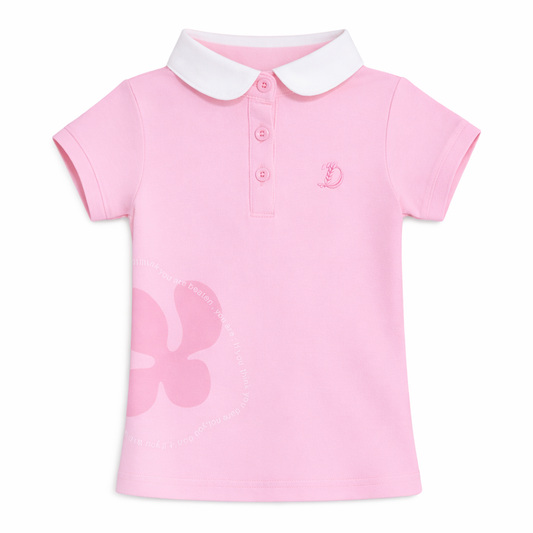 Pink Classic Collar Polo Tee