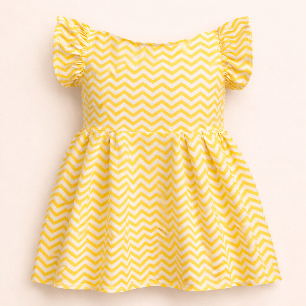 Sunshine Zigzag Flare Dress