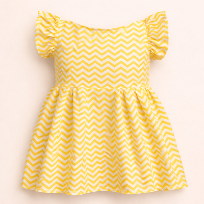 Sunshine Zigzag Flare Dress