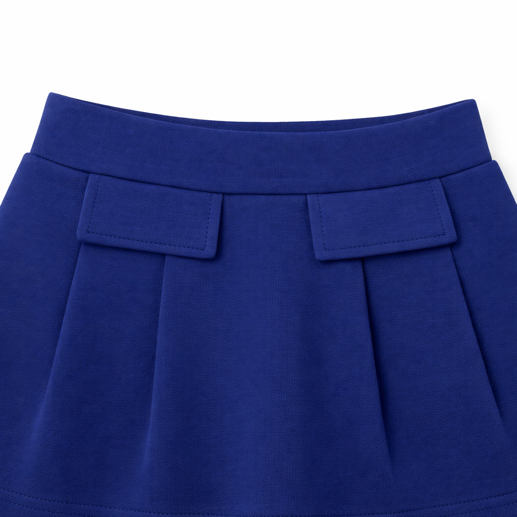 Navy Sailor Collar Skirt Set