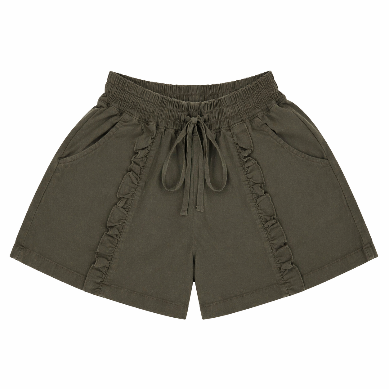 Ruffle Trim Shorts
