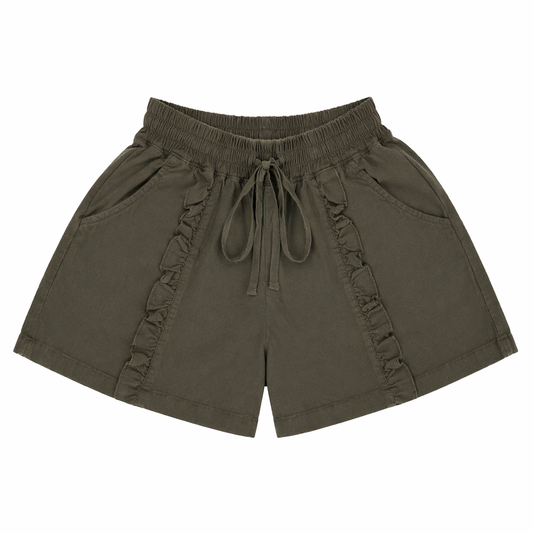 Ruffle Trim Shorts
