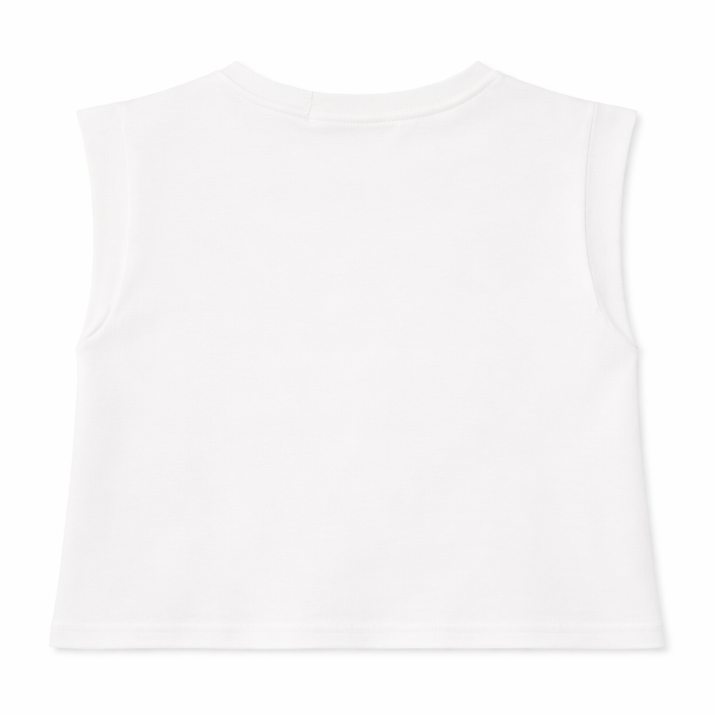 Ivory Studded Sleeveless Top